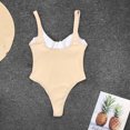 thumbnail image 3 of Aayomet Maillots de Bain pour Femmes Ruched Maillots de Bain (Beige, S), 3 of 5