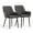 gray, variant on Clipop Ergonomic Faux Leather Upholstered Dining Chairs Set of 2, Padded Seat for Kitchen,Blue