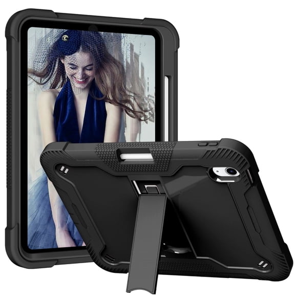 3 Layers Multi-Functional Case For iPad (A16) 11th / 10th Generation Shockproof Cover Built-in Kickstand & Pencil Holder
