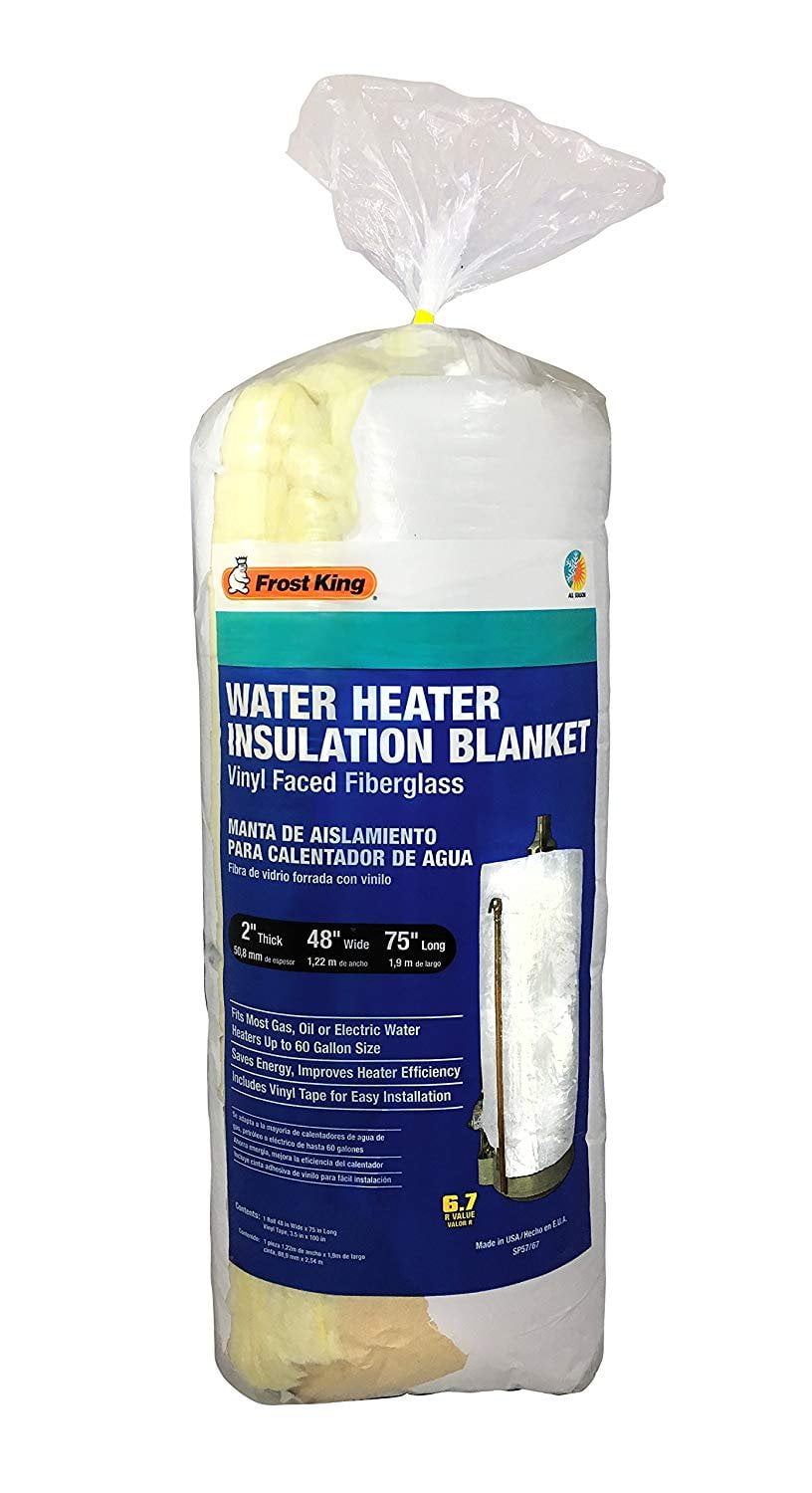 Water Heater Blanket jacket Insulation NON FIBERGLASS Fits up to 40 GallonsTank 