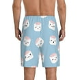 thumbnail image 4 of Lsque Cartoon Sushi Mens Sleep Pajama Shorts,Short Pajama Pants, Cotton Ultra-Soft Knit-Medium, 4 of 9
