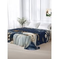 thumbnail image 6 of Twin XL Flat Sheet Only Thanksgiving Farm Pumpkins Soft Microfiber Cooling Bedding Sheets Eucalyptus Leaves on Blue Flat Bed Sheet for Hotel,Home Decor, 6 of 9