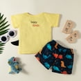 thumbnail image 3 of BJUTIR Toddler Kids Baby Boys Summer Hawaii Beach Short Sleeve Dino T Shirts Tops + Shorts Outfits Clothes Set 0-4 Years For 2-3 Years, 3 of 8