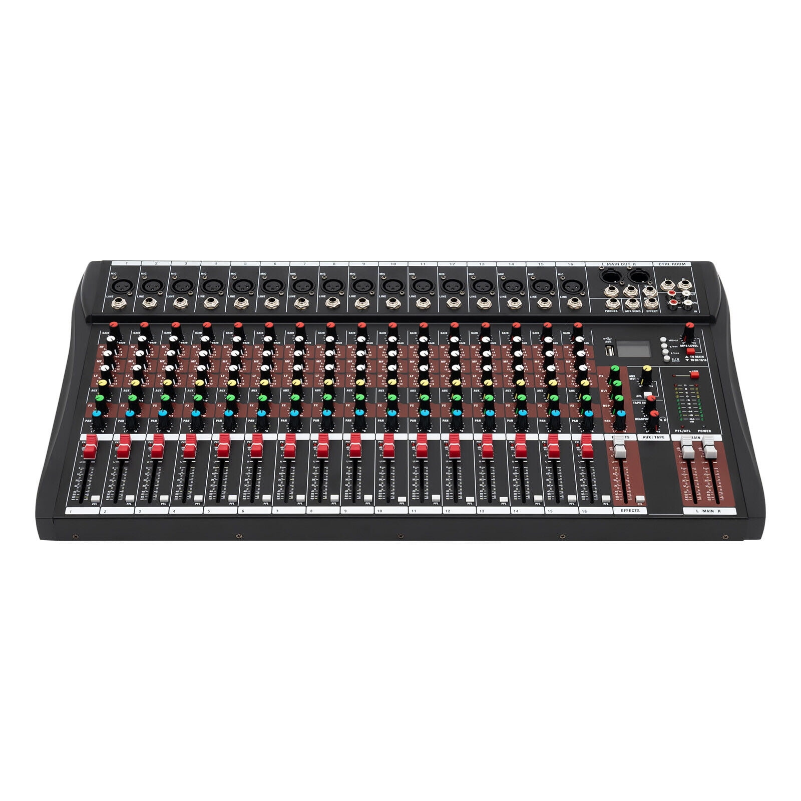 16 Channel Mixing Console USB Bluetooth Live Studio Audio Mixer Digital Sound