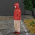 thumbnail image 1 of Modelos a Escala 1/24 Hugo Figuras de Resina Ropa Roja Tren Decoración de Diorama, 1 of 10