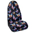 thumbnail image 2 of XYZCANDO Terry Cloth Car Seat Covers Breathable Microfiber, Compatible with Bucket Seat Van, for Cars Vans Trucks, Starlight Butterfly, 2 of 6