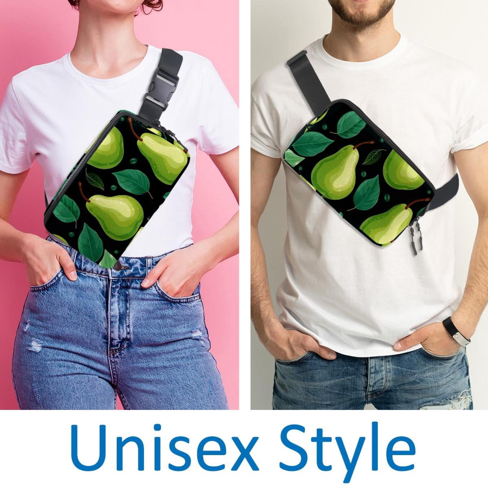 Pears Lightweight Adjustable Fanny Pack with Extension Strap - Unisex Waist Packs Crossbody Bag