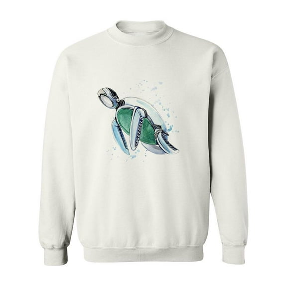 Robotic Sea Turtle Sweatshirt Men -Image by Shutterstock, Male 5X-Large