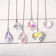 thumbnail image 5 of 3 piezas de prisma atrapasol de cristal colgante arcoíris colgante para Navidad boda, 5 of 5