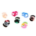 thumbnail image 3 of Esquirla 7 Pairs Mixed Color Silicone Gel Ear Piercing Tunnel Gauge Expander - 14mm, 3 of 5