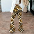 thumbnail image 3 of APEXFWDT Women's Retro Printed Flare Pants High Waist Slim-Fit Stretch Yoga Pants Lightweight Casual Fashion Bell Bottom Pants,L,F, 3 of 9