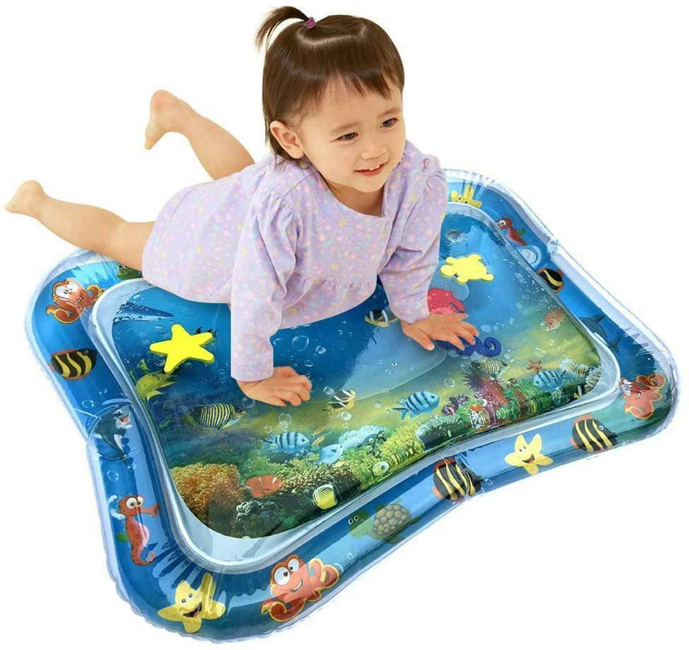 Baby Inflatable Patted Water Play Pad Tummy Toy Baby Gift Water Filled Cushion 