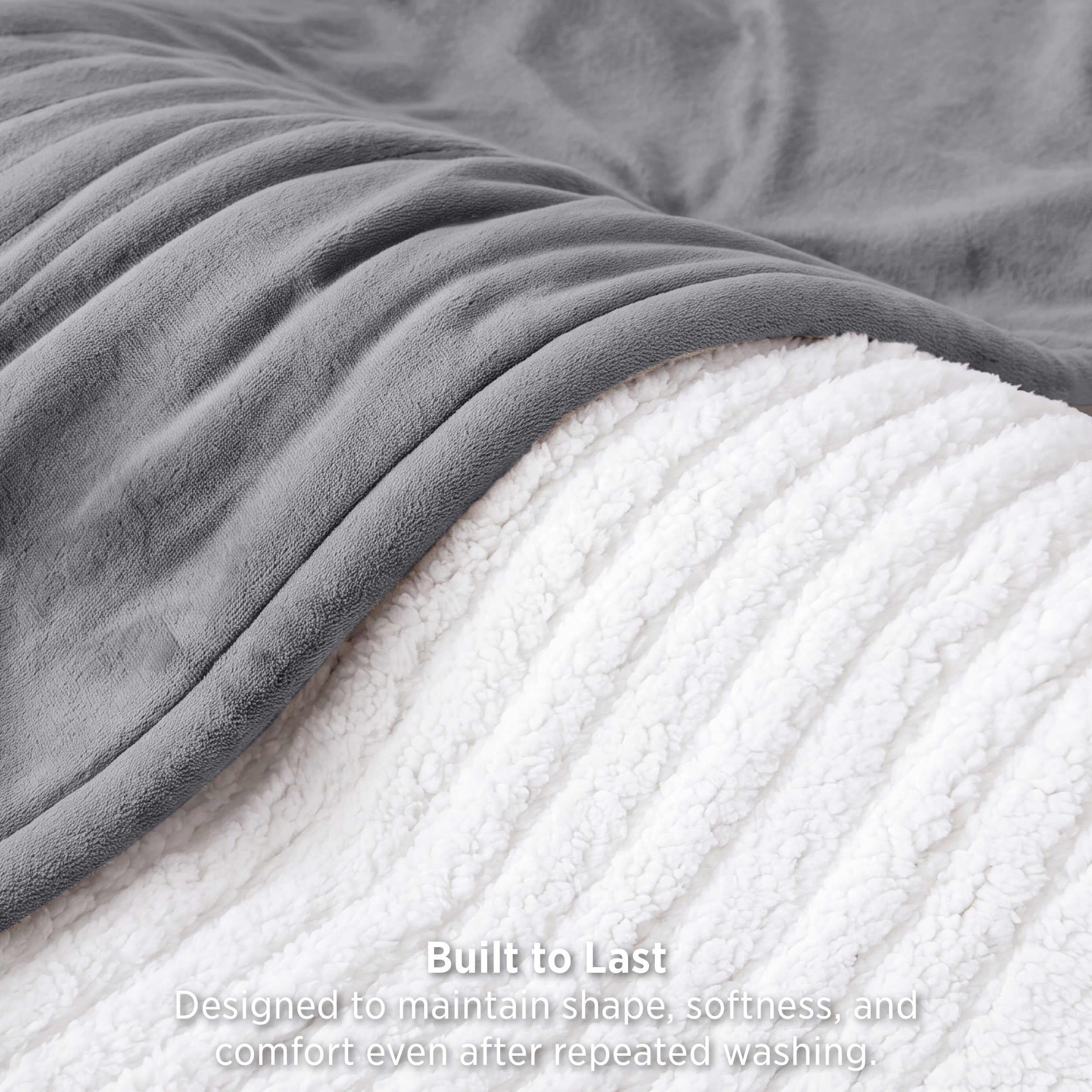 U by Bedsure Heated Blanket Throw, 50x60 Inch, Gray photo 7