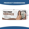 thumbnail image 5 of Tax Banner Large (6Feetx2Feet) By Dreamcontroller | Wall Outdoor Banner Signs With Pre-Punch Holes For Easy Rope Hanging For Business Office Events | Made In Usa | Fast Delivery | Hd Print, 5 of 5