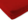 thumbnail image 4 of Jordan Manufacturing Sunbrella 17" x 19" Canvas Logo Red Solid Rectangular Outdoor Chair Pad Seat Cushion with Ties (2 Pack), 4 of 11