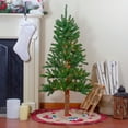 thumbnail image 3 of Pre-Lit Medium Alpine Artificial Christmas Tree - Clear Lights 7 Foot, 3 of 5