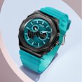 thumbnail image 3 of SMAEL Men Octagonal Analog Digital Sports Watch Waterproof TPU Strap Alloy Dial Man Gift, 3 of 7
