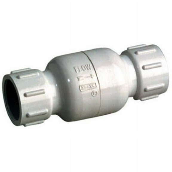 Mueller Industries 101-105 1 in. White Schedule 40 PVC Check Valve