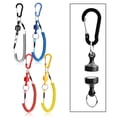 thumbnail image 3 of GLFILL Retention Rope Fishing Lanyard Cable Magnetic Anti Slip Safety Rope Anti Lost Easy Quick Release Rope Clips Net Holder Black, 3 of 9
