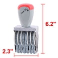 thumbnail image 2 of REGALWOVEN Office Supermarket Rubber 6 Band 0-9 Digital Symbol Numbering Printer Stamp, 2 of 4
