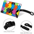 thumbnail image 4 of Baggage Tags,8 Pieces Luggage Tags PVC Baggage Tags, Travel Suitcase Baggage Tags ID Tags for Business Cards, 4 of 7
