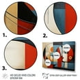 thumbnail image 3 of Designart "Geometric Portrait in Cubism VII" Cubism Wall Art Living Room, 3 of 5