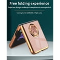 thumbnail image 5 of Compatible with Samsung Galaxy Z Flip 5 Case for Women Men Cute Samsung Z Flip 5 Protective Case Shockproof with Stand and Luxury Plating Gold Edge Phone Case Cover (Pink), 5 of 14