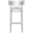 thumbnail image 6 of Safavieh Zoey 35''H Glam Stainless Steel Cross Back Counter Stool, 6 of 11