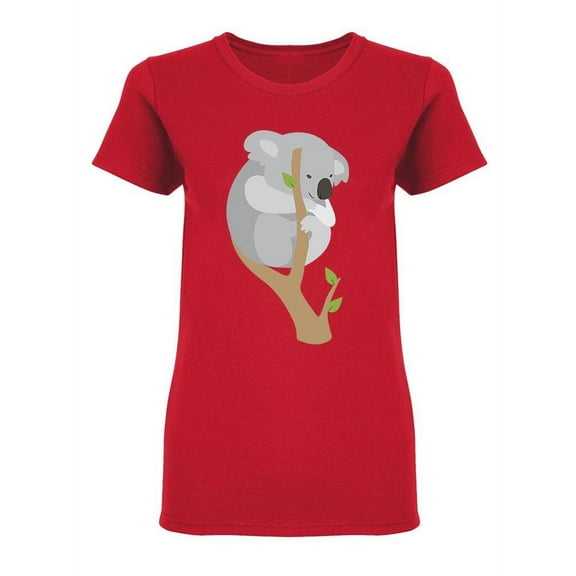Koala Sleeps On Branches T-Shirt Women -Image by Shutterstock, Female Large