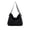 Black, variant on Large Capacity Velvet Tote Bag Shoulder Handbag for Commuting Travel, 14.57x5.12x13.39 Inches, White