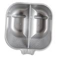 thumbnail image 3 of figatia Reusable Anti-slip 2 Slots Hair Dye Mixing Bowl Coloring Tinting Cream Tray Silver, 3 of 9