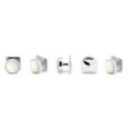thumbnail image 3 of Cufflinks OB-MOP-ST White MOP Studs, Silver, 3 of 6