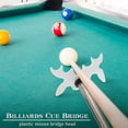thumbnail image 3 of Retractable Billiard Cue Stick Bridge with Bridge Head, Billiard Pool Cue Accessory for Pool Table,Bridge Head,White, 3 of 7