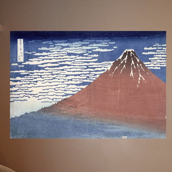 Wallhogs Hokusai Fine Weather with South Wind (1831) Poster Wall Mural