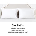 thumbnail image 4 of Bamboo Pillowcase Bedding Pillow Cases - Queen Pillow Case Set of 2, Cooling Bed Pillowcases with Envelope Closure, Soft Cool Luxury Great for Hair Skin or Hot Sleepers (White Queen Size), 4 of 6