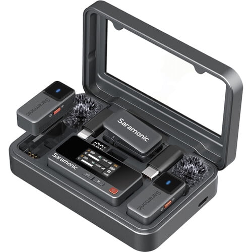 Saramonic Air 2-Person Mini Wireless Lav Mic System 4 Phone Camera PC AIR02