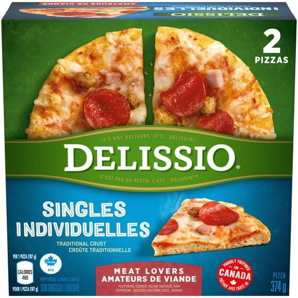 Delissio Singles Meat Lovers 2 x 187 g