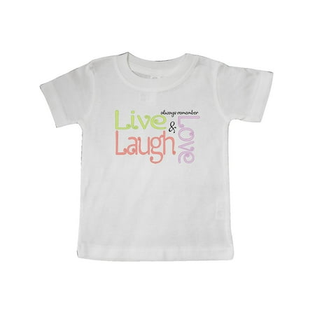 

Inktastic Live Laugh Love Gift Baby Boy T-Shirt
