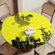 thumbnail image 5 of Lázaro-theme Fitted Round Tablecloths Elastic Edged Table Covers Waterproof Table Cloth for Kitchen Holiday Party Tables Decor 150cm, 5 of 6
