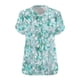 thumbnail image 4 of Karight Plus Size Women Tunic Tops Short Sleeve Tshirts Floral Printed V Neck T Shirt Plus Size Vacation Beach Blouse, 4 of 4