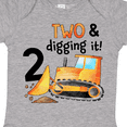 thumbnail image 4 of Inktastic Two and Digging It Bulldozer 2nd Birthday Boys or Girls Baby Bodysuit, 4 of 5
