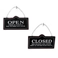 thumbnail image 4 of Tkrady Double-Sided Open Sign Vintage American Style - Wooden Vintage Wood Open and Closed Signs for Business, Decorative Open Closed Sign for Door and Window, 8.26 х 7.87 Inches-black, 4 of 4