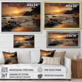 thumbnail image 4 of Designart "Beach Photo Sunset Charm VI" Nautical & Beach Floater Framed Wall Art Print, 4 of 7