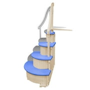 Confer Plastic Curved Add-on Section for Complete Step System, Blue