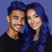 Splat Original Complete Kit, Semi-Permanent Hair Dye with Bleach, Blue Envy