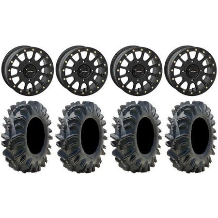 System 3 SB-5 Black 15 Wheels 34 Terminator Tires Kawasaki Mule Pro FXT System 3 SB-5 Black 15 Wheels 34 Terminator Tires Kawasaki Mule Pro FXT