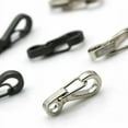 thumbnail image 4 of 10Pcs/Set Carabiner Mini D-Ring Buckle Stainless Steel Key Buckle Snap Spring Clip Hook Small And Light Outdoor Climbing Utility Black, 4 of 7