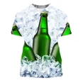 thumbnail image 5 of 2024 Camisetas estampadas en 3D con comida enlatada y cerveza para hombres y mujeres, nuevas camisetas de manga corta interesantes y geniales de verano, 5 of 5