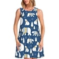 thumbnail image 1 of Fotbe cute winter bear Vestido de Verano sin Mangas para Mujer – Vestido Midi Línea A, Estilo Camiseta Floral, Vestido Playero Casual y Fluido, 1 of 7