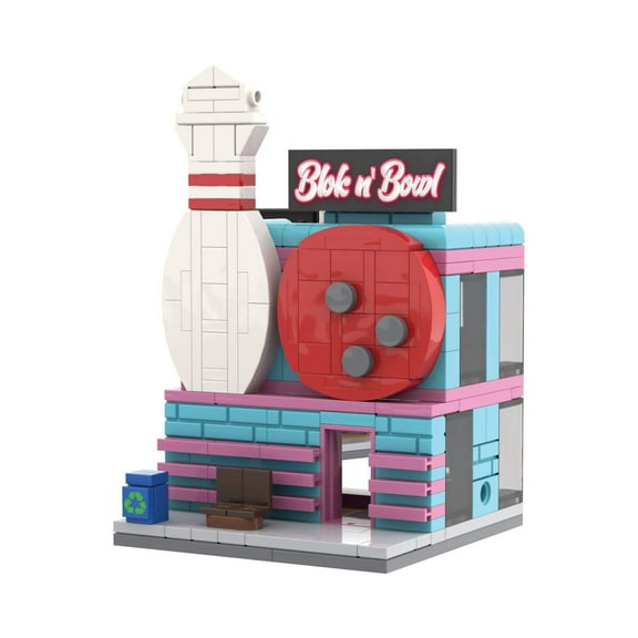 Brick Loot Block n' Bowl Mini City Interlocking Brick Building Kit Compatible with Major Brands